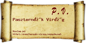 Paszternák Virág névjegykártya