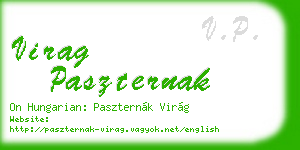 virag paszternak business card