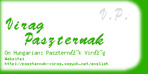 virag paszternak business card